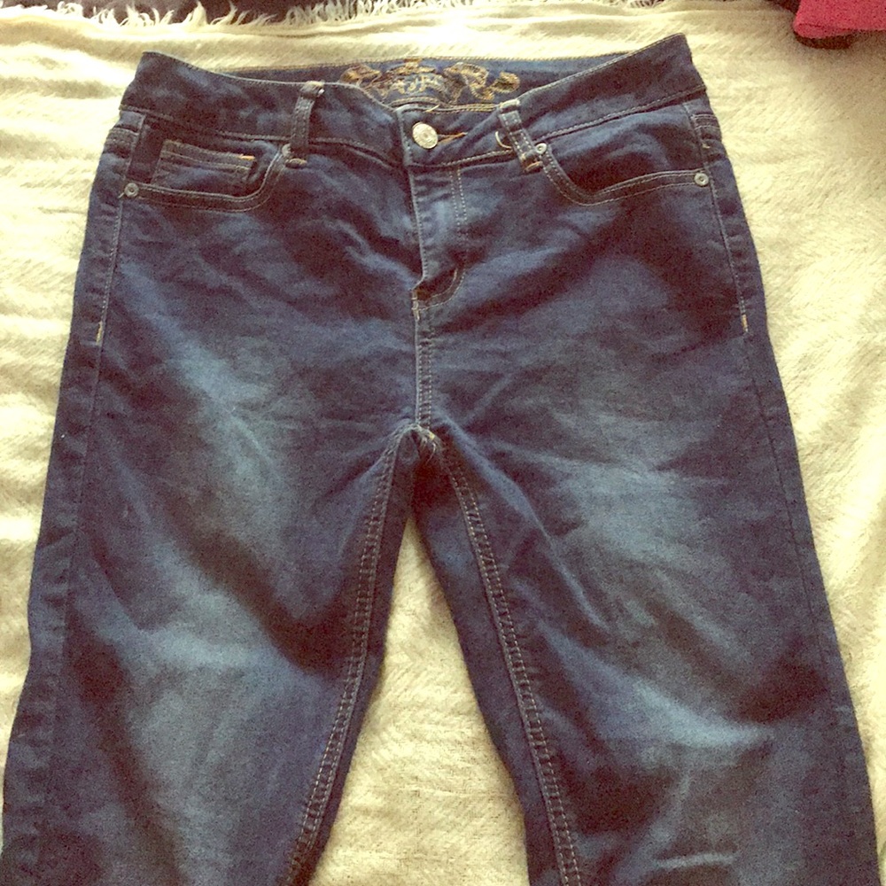 Wax skinny jeans
